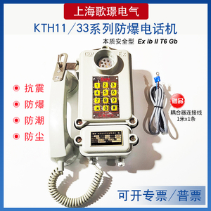 KTH11/33本安型三防矿用井下隧道化工厂数字按键防爆电话机耦合器