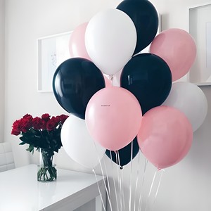 情人节粉色/生日布置/周年庆/派对节庆装饰10寸圆形气球