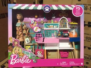 芭比娃娃之宠物商店咖啡店职业体验女孩儿童过家家玩具礼物GRG90