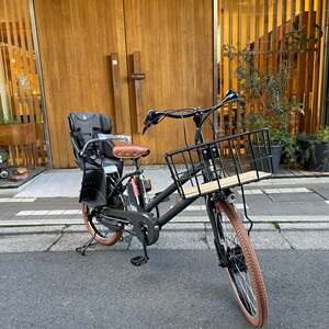 日本直送普利司通一体化后排儿童座椅电动助力自行车bikke goi