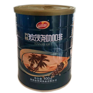 品香园炭烧咖啡400克罐装 海南兴隆咖啡 传统炭烧