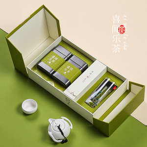 2024茶叶茶具包装盒空礼盒创意绿茶礼盒装空盒半斤装龙井包装定制