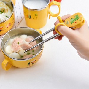 筷实木防滑宝宝学吃饭的练习筷一段家用小孩快子二段儿童筷子训练