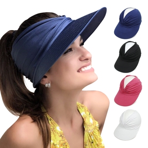 外贸出口2024沙滩遮阳帽春夏季空顶帽子成人太阳帽女士户外运动帽