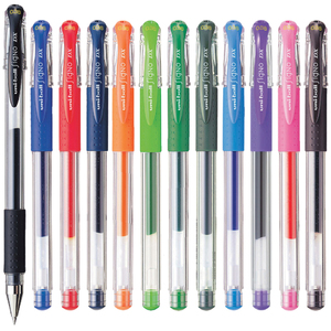日本uniball三菱UM-151中性笔mitsubishi水笔0.38签字笔耐水性学生用走珠笔子弹头彩色笔做笔记专用可换笔芯