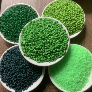 绿色母料塑料颗粒浓度色母粒吹膜注塑填充色母深绿色黑绿色色母粒