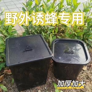 加厚带盖诱蜂桶野外涂黑桶旧桶招蜂26升16升诱蜂神器蜜蜂桶好蜂蜡