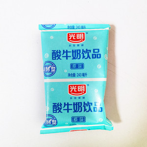 24年5月3日产光明发酵酸奶饮品原味硬纸袋酸奶243ml/袋纸箱包装