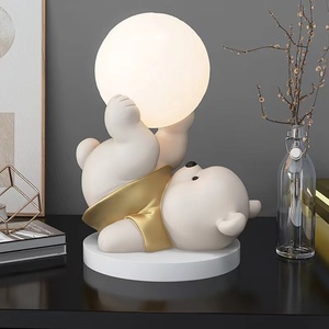儿童房卧室床头可爱小熊装饰台灯高颜值氛围设计感小夜灯生日礼物