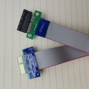 PCI-E1X公对母软排保护3.0pcie网卡声卡采集卡延长增高加长转接线