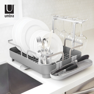 Umbra 水槽水池碗碟架置物架多功能厨房收纳放碗架沥水架碗架碟架