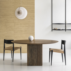 101PLUS | 丹麦dk3 TEN TABLE圆形餐桌实木可调节延伸组装桌子