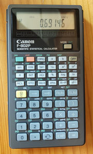 库存 佳能 CANON F-802P 可编程 科学 函数 计算器 AURORA SC100P