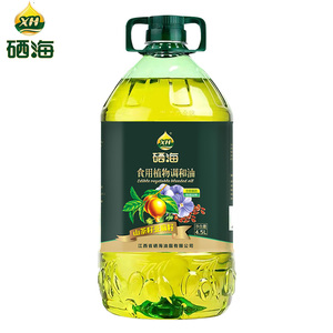 硒海 山茶亚麻籽食用油调和油4.5L 色拉植物油家用