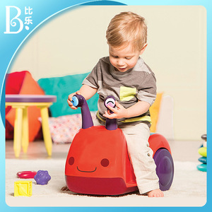 比乐Btoys儿童蜗牛骑乘车宝宝学步车带音乐平衡滑行四轮玩具1-3岁