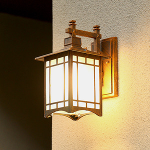 户外壁灯防水庭院灯复古阳台走廊过道灯中式门头灯室外墙壁灯LED