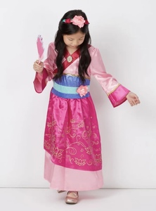 迪士尼*George花木兰女孩儿童公主裙连衣表演出装扮汉服装cosplay