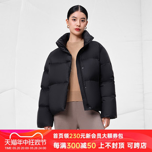 坦博尔高端羽绒服女高领90%鹅绒冬季加厚时尚休闲保暖小个子外套