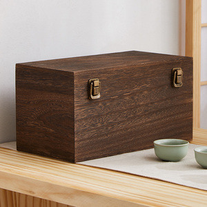实木茶具防尘茶壶储存盒箱有盖茶碗茶杯茶道收纳盒收纳架厨房餐具