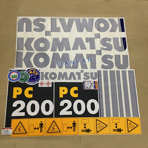 小松挖掘机全车贴纸标志PC200/210/220/350/400/450-7配件车标