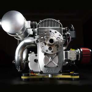 DLE430双缸直列两冲程发动机风冷超轻型实验类飞行器引擎