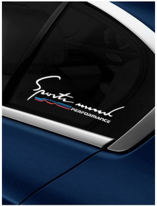 适用于汽车BMW车窗贴纸个性创意1系三角后窗玻璃装饰运动字母车贴
