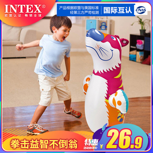 INTEX不倒翁充气玩具宝宝健身大号小孩拳击儿童锻炼早教益智玩具