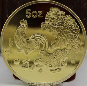 精品捡漏收藏1993年鸡年贺岁5盎司金币十二生肖纪念币包邮