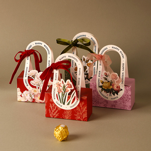 婚礼创意喜糖盒子2023新款欧式高级感装喜糖礼盒包装结婚糖盒大气