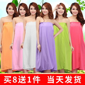 美容院客人服抹胸浴裙纯棉女士汗蒸服浴衣浴袍浴巾裹胸顾客按摩服 阿里巴巴找货神器