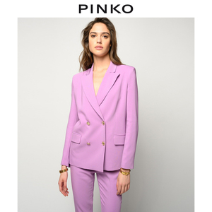 【年货价】【明星同款】PINKO2021春夏新品女装双排扣通