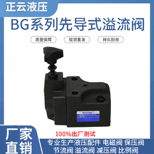 先导式溢流阀 BG-0 RVG-03  BG-06 RVG-06 电磁阀现货