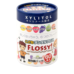 日本Flossy儿童专用超细牙线棒家庭装剔牙签线乳牙单独包装婴幼儿