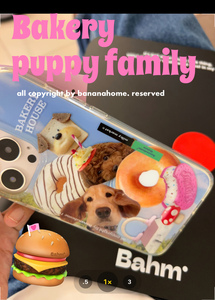 香蕉树研究所 甜甜圈小狗之家双层印花手机壳适用于苹果14proMax13p12