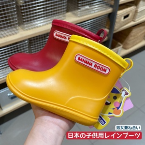 日本儿童雨鞋男童宝宝水鞋女童雨鞋小童幼儿园小孩套鞋防滑上学用