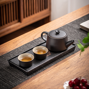 黑陶功夫茶具套装家用迷你茶盘小型办公室个人专用泡茶壶小套茶杯