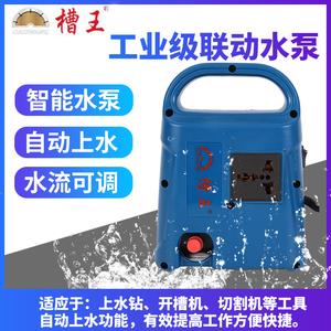 槽王联动水泵自动供水泵水钻机打孔机水泵小水泵微型供水开槽机泵