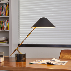 现代极简约书房大理石台灯创意北欧客厅卧室茶房办公书桌阅读台灯