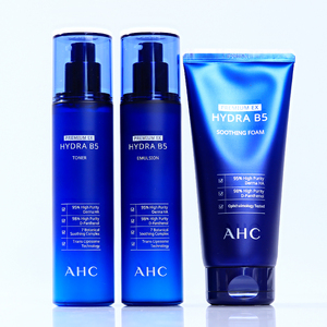 韩国AHC水乳套装b5玻尿酸爽肤水乳液洗面奶清爽高保湿舒缓敏感肌