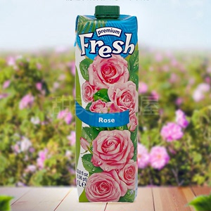 2瓶起包邮 保加利亚进口鲜芬fresh玫瑰果汁玫瑰水饮料1000ml