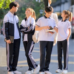 初中学生校服套装学院风英伦韩国高中班服春秋季运动会服装三件套