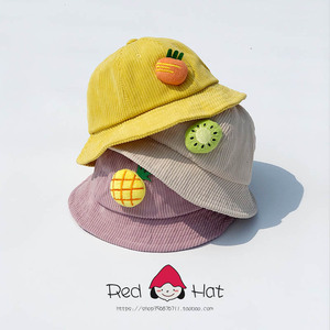 宝宝帽子男童可爱婴儿帽3岁女儿童渔夫帽小黄帽盆卡通时尚潮流风