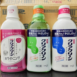 日本花王薄荷清爽低刺激净白清洁牙周口腔杀菌防口臭漱口水600ml