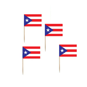 供应波多黎各古巴阿根廷智利墨西哥牙签旗美洲国旗水果蛋糕插