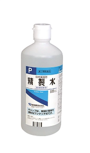 日本代购健荣制药精制水无菌去离子水超纯水化妆水原料500ml