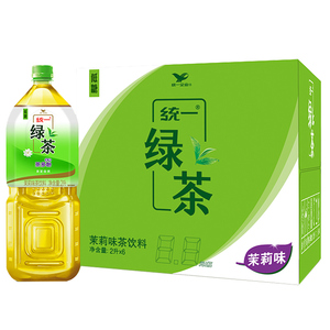 统一绿茶2LX6瓶整箱装茉莉味茶饮料（新老包装随机发货）正品
