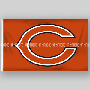 NFL美国芝加哥熊队橄榄球俱乐部队旗旗帜定做Chicago Bears flags