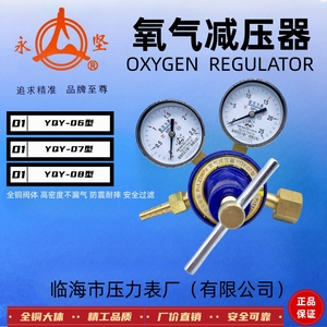 永坚 YQY-07氧气减压器 氧气表 减压阀临海市压力表厂08型 06型