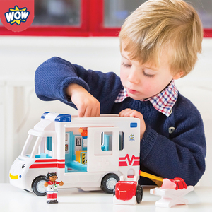 英国WOW玩具车罗宾的救护车男女孩儿童益智情景回力汽车1-5岁