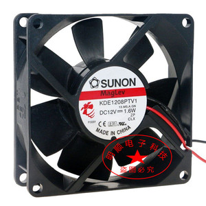 原装SUNON建准 8025 12V 1.6W 8CM超静音机箱电源风扇KDE1208PTV1